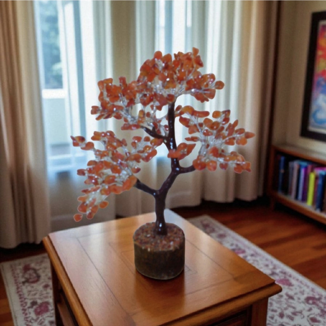 9-Inch 300 Beads Crystal Gemstone Tree