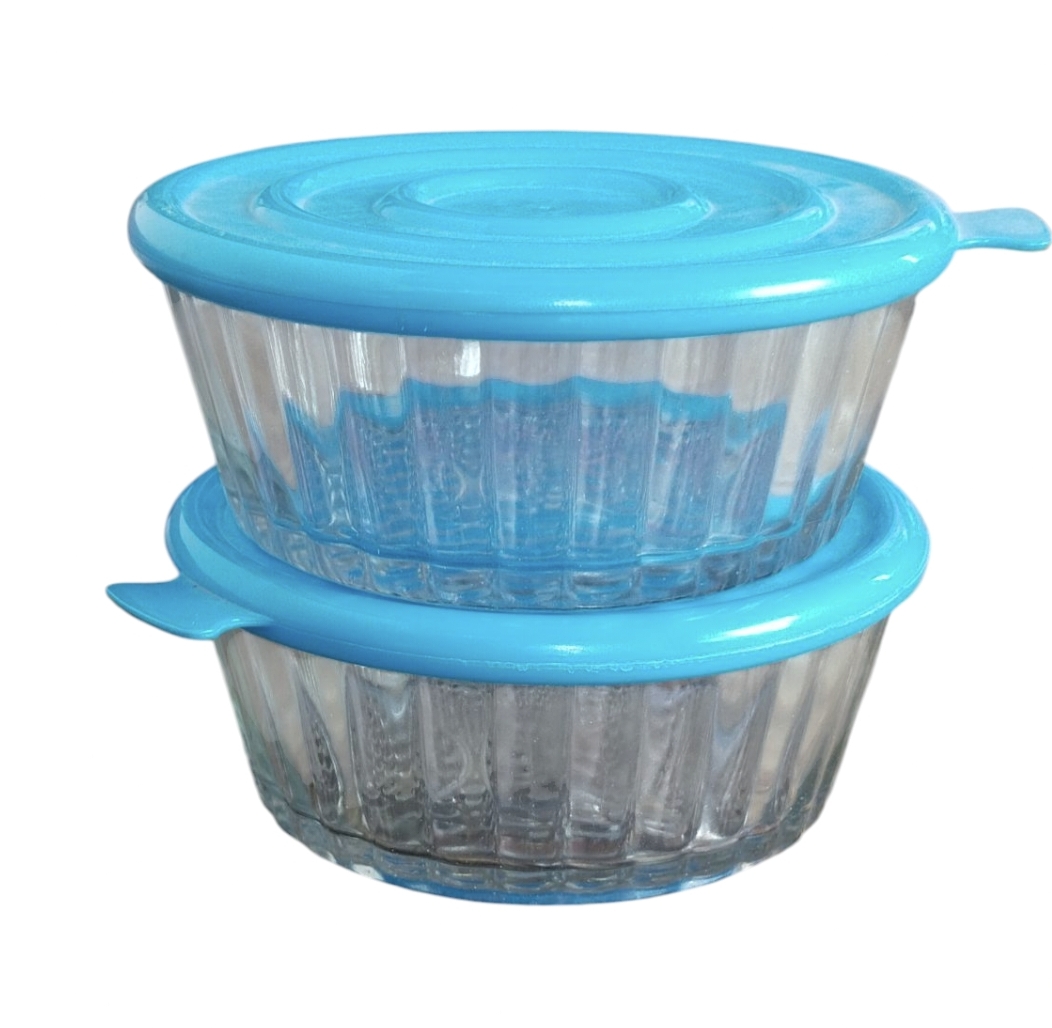 Piller Airtight Glass Bowl Set (Pack of 2)