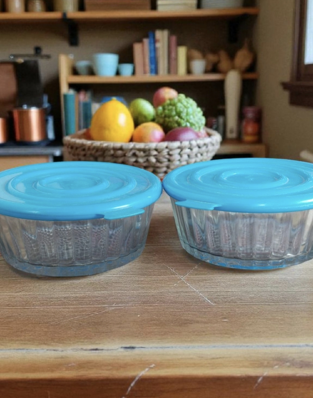 Piller Airtight Glass Bowl Set (Pack of 2)