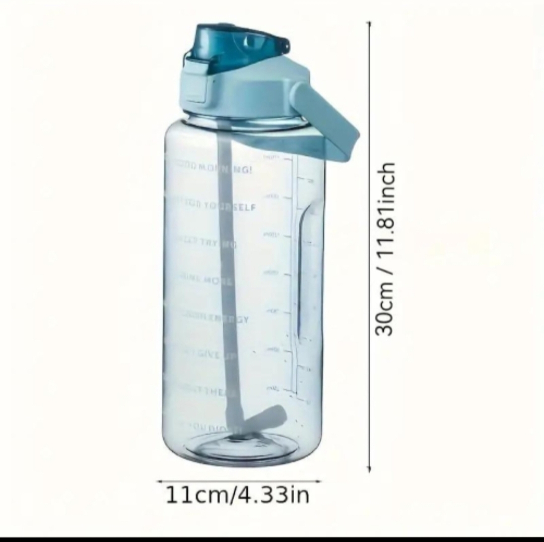 2L Motivational Water Bottle + Travel Soap Case 🔥