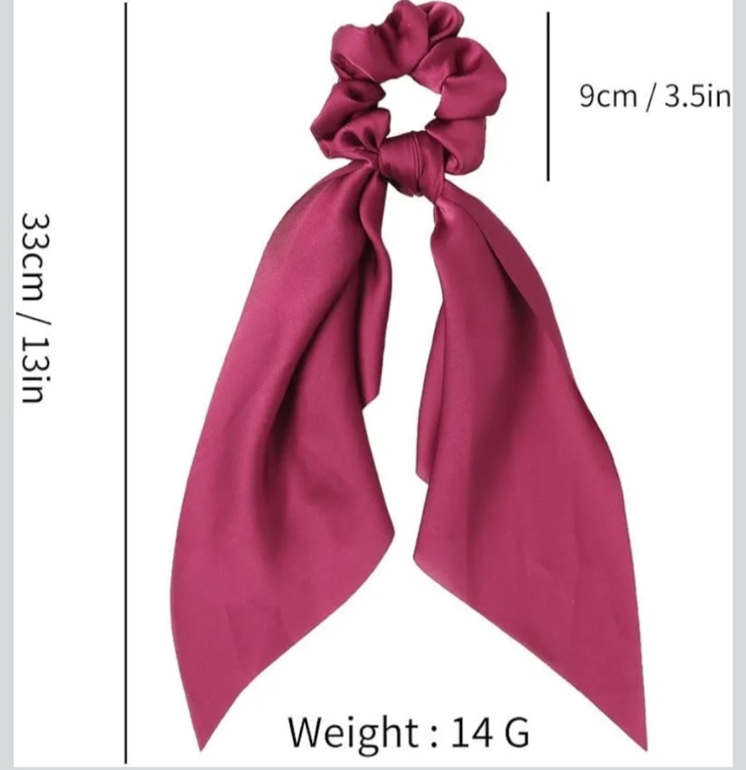 Satin Ribbon Scrunchie for Women & Girls