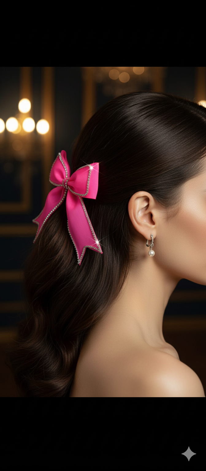 Stylish butterfly Ribbon Bow Hair Clip for Girls & Women (Set of 2)