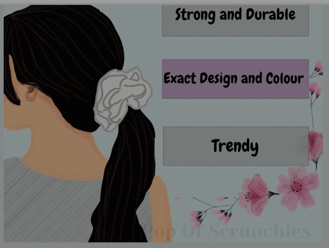 🎀Premium Satin Scrunchie Set for Women & Girls (Pack of 4)