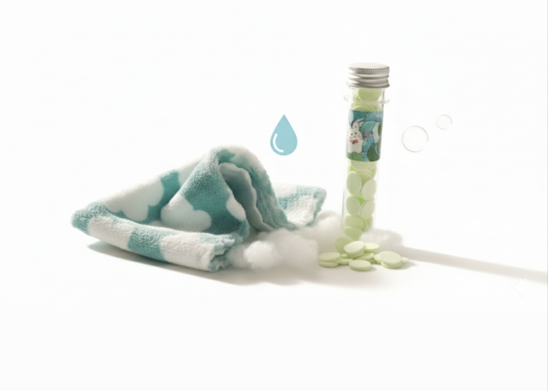 Soft & Easy Clean Hanky with Travel Paper Soap Combo