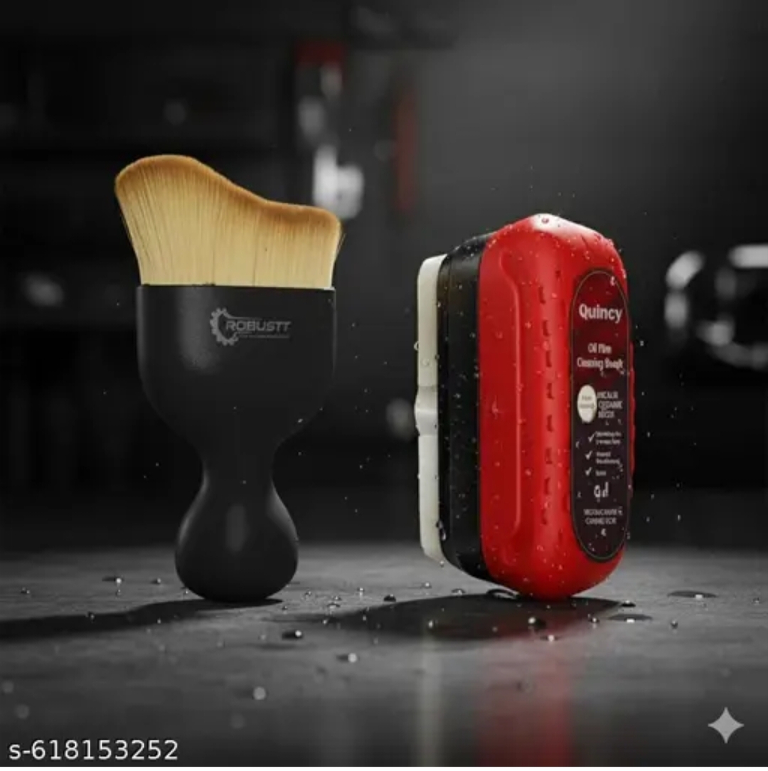 2-in-1 Car Glass Cleaning Brush & Wiper Set for Windshield, Windows & Mirrors | Multi-Use Cleaning Tool for Home & Vehicle | Easy Grip Handle