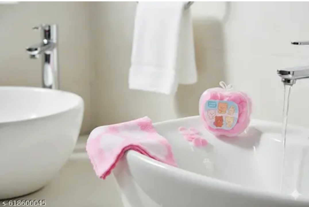 Giftora Soft Cloud Pattern Hanky & Apple-Shaped Travel Paper Soap Sheets | Ultra-Soft Washable Handkerchief with Compact Hygiene Kit | Perfect for Travel, Office & Kids