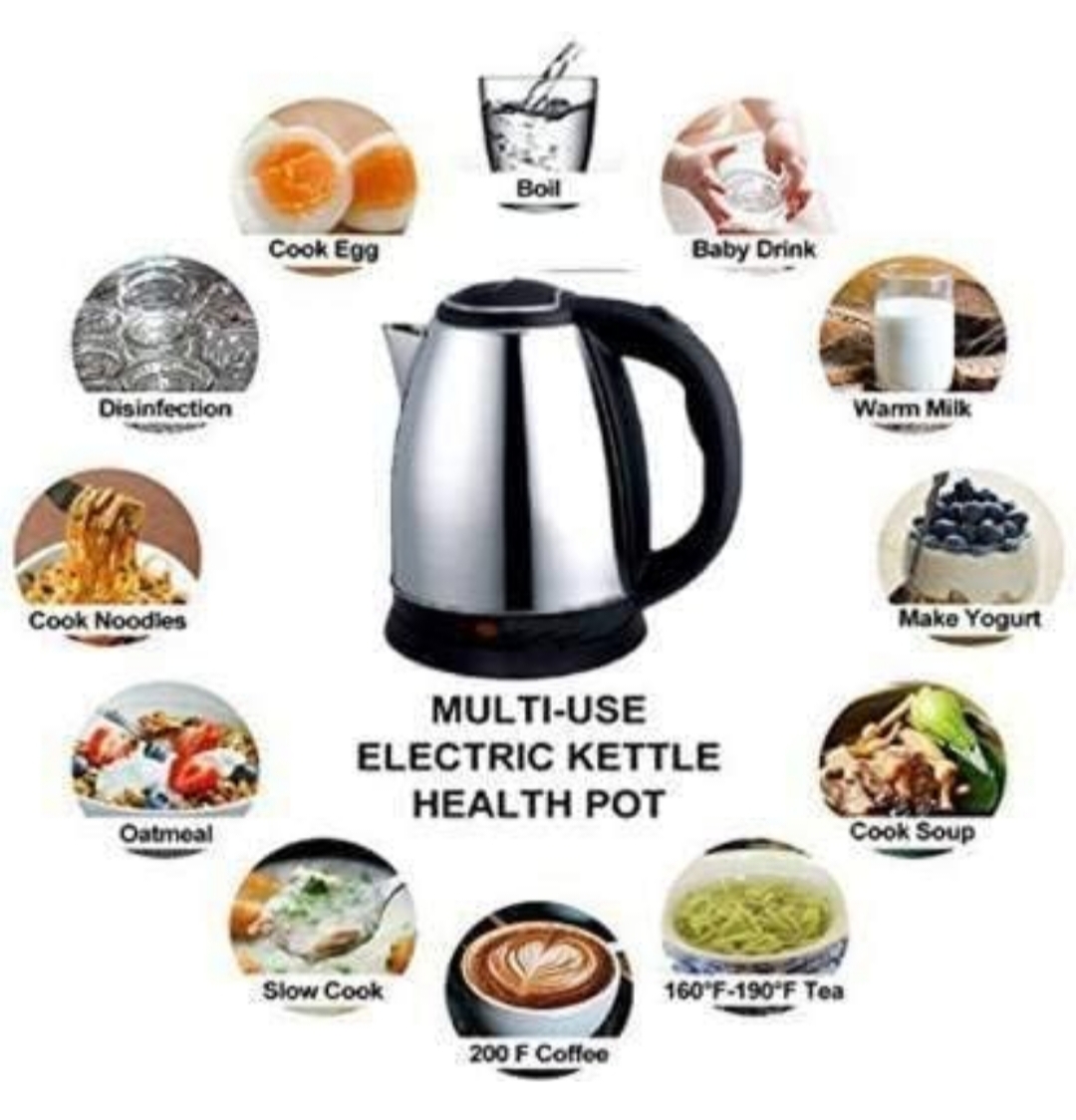 Scarlet Electric Kettle 2.0 Litre Design For Hot Water, Tea,Coffee,Milk, Rice and Other Multipurpose Cooking Foods Kettle