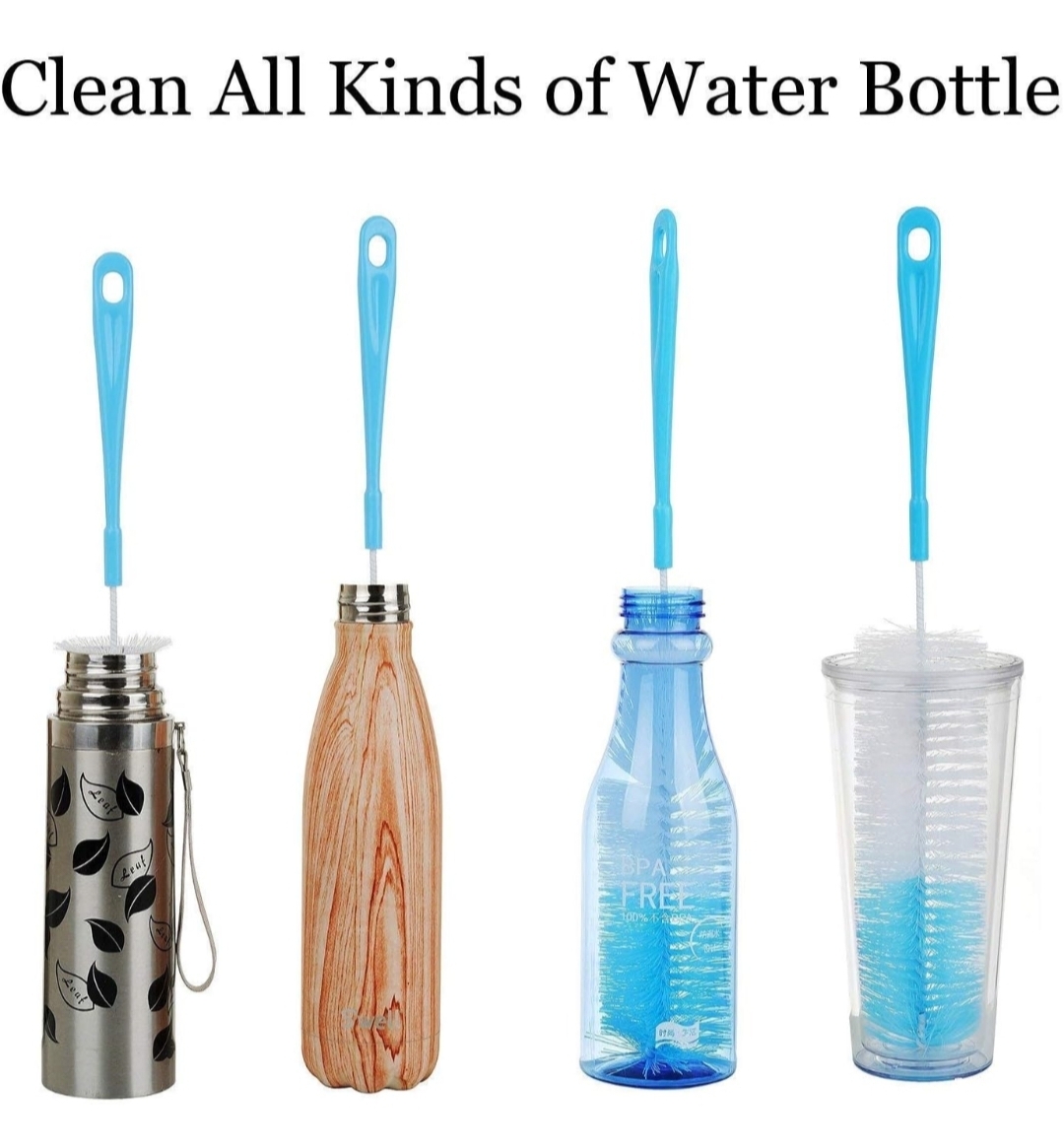 Premium Diamond Cut Water Bottle with Cleaning Brush – 500ml Leakproof Bottle Combo (Pack of 1)