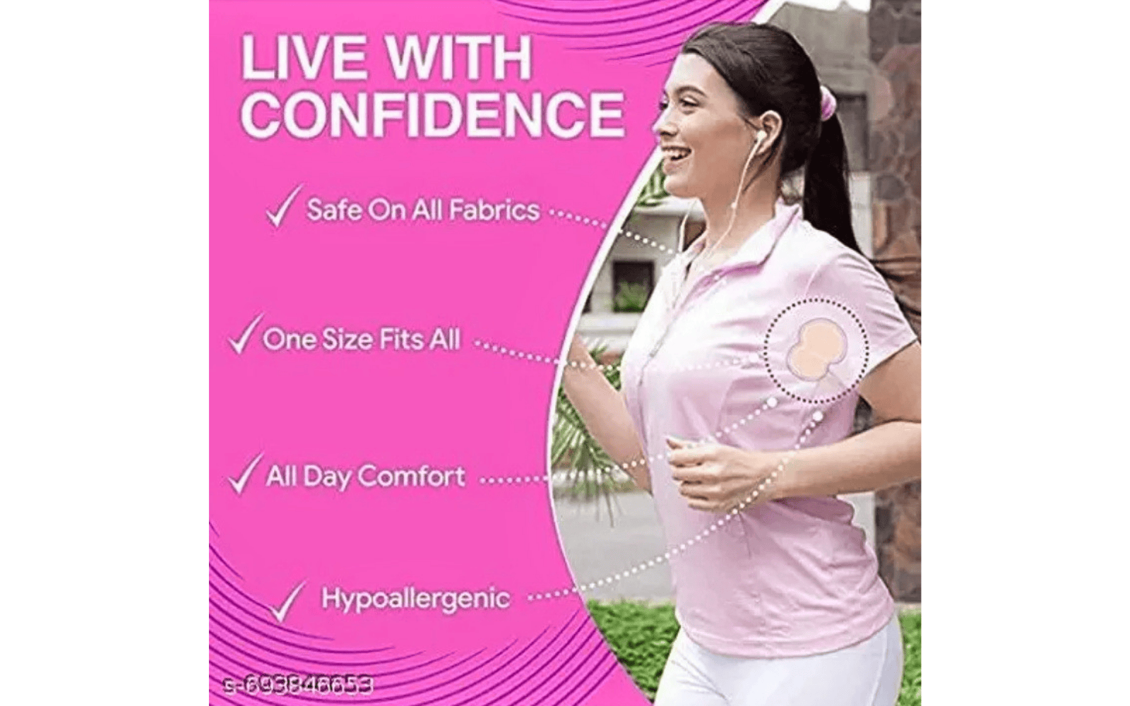 SUPEREB99 Underarms Sweat Pads Disposable Highly Absorbent Sweat Pads Cotton Anti Allergic, Anti Bacteria, Anti Smell For Men And Women (Pack of 20)