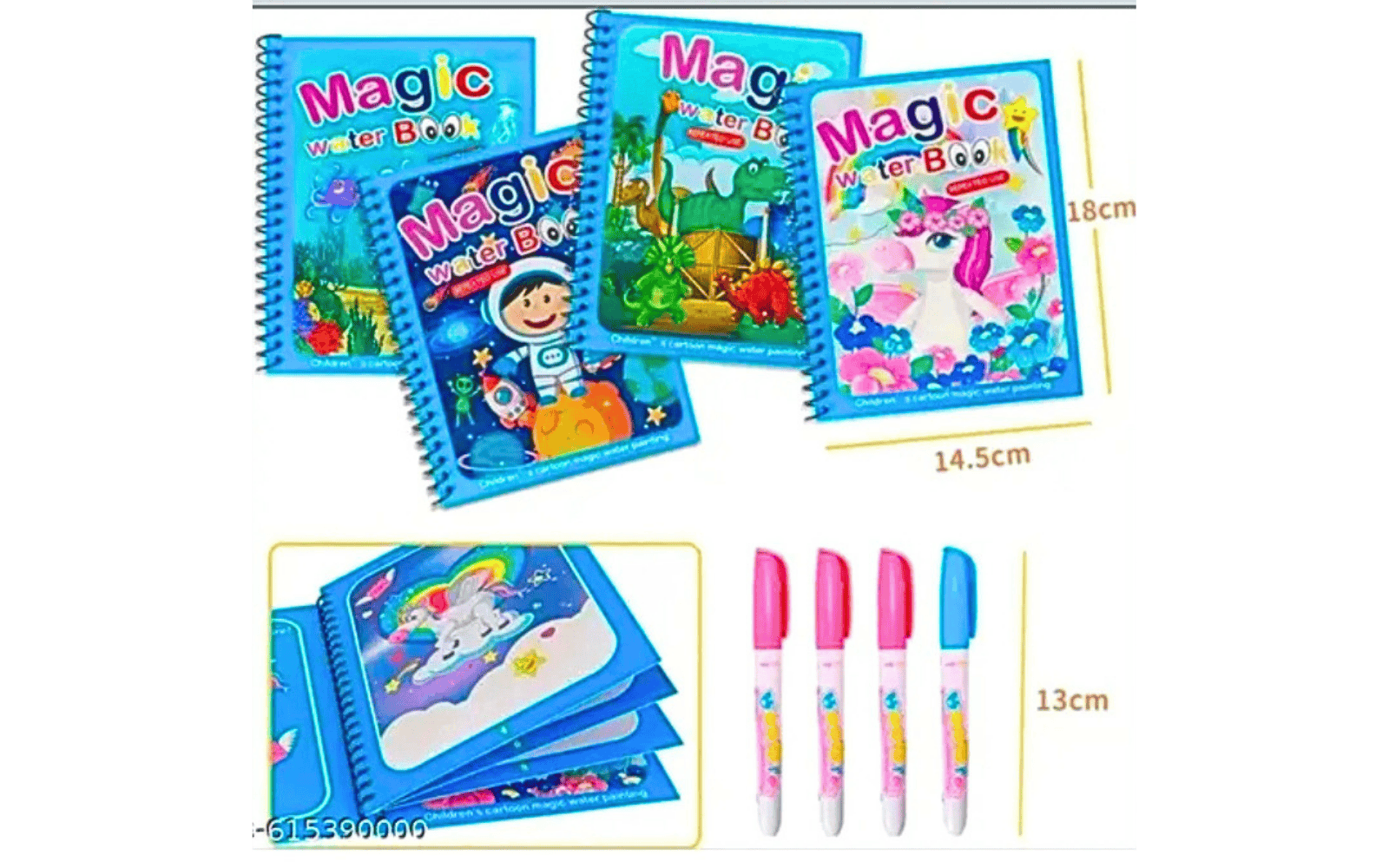 Water Book for Kids – Fun Cartoon Water Painting Activity