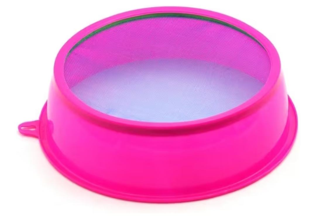 Multipurpose Plastic Atta/Flour Strainer (Chalni) with Hook Handle