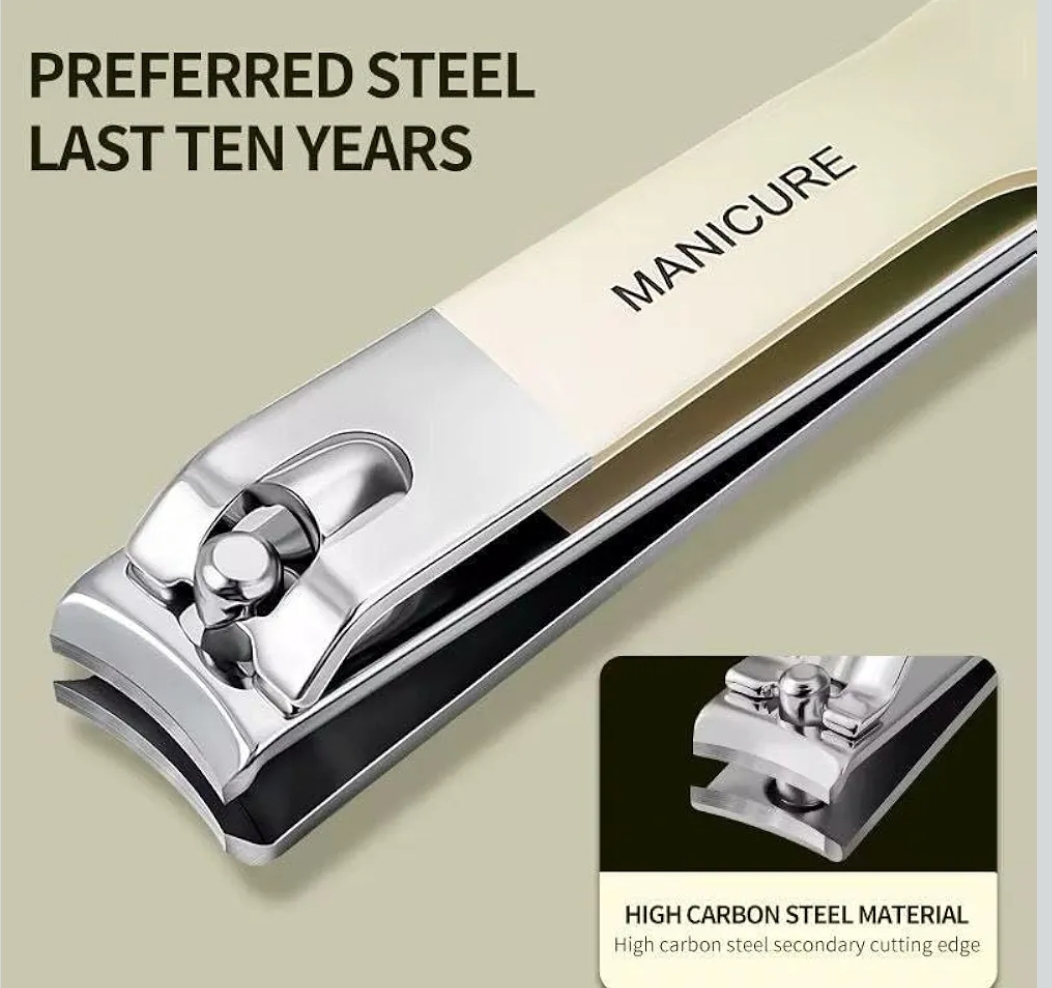 Professional Nail Clipper Set 4PCS with Rotating Storage Bag