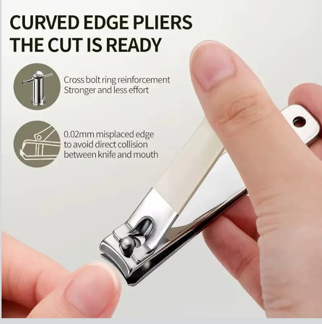 Professional Nail Clipper Set 4PCS with Rotating Storage Bag