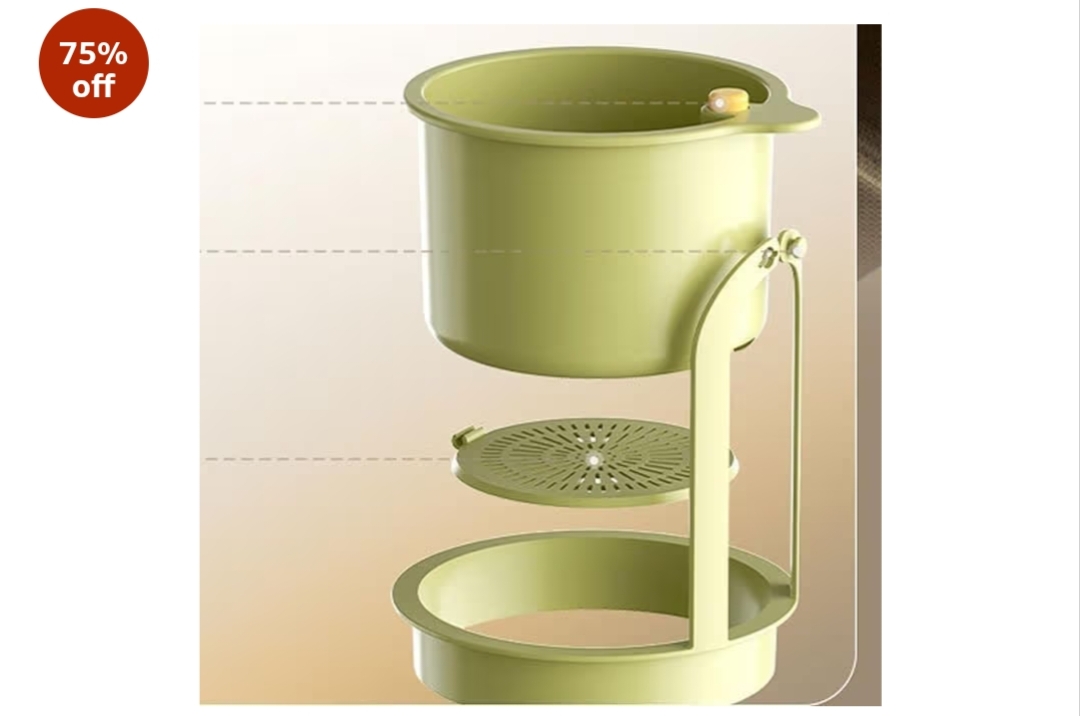 Double Layer Kitchen Sink Drain Basket with Detachable Strainer (Big Size)