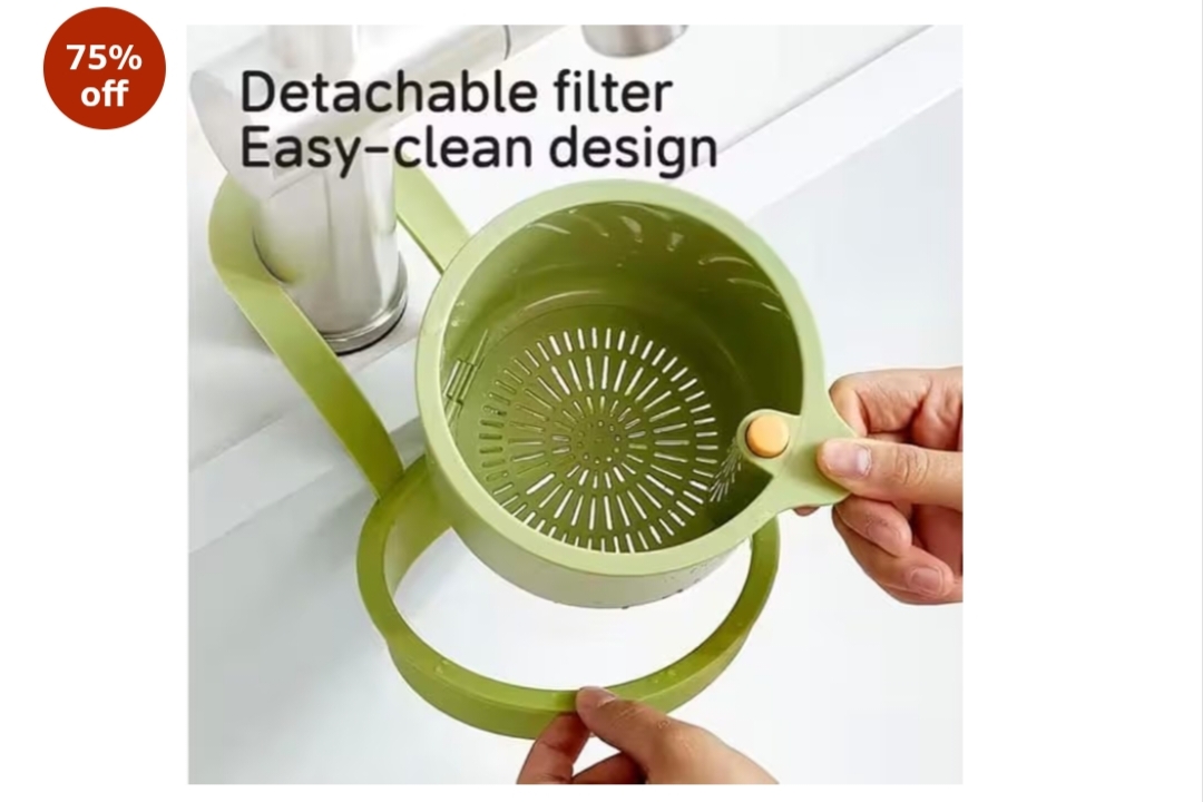 Double Layer Kitchen Sink Drain Basket with Detachable Strainer (Big Size)