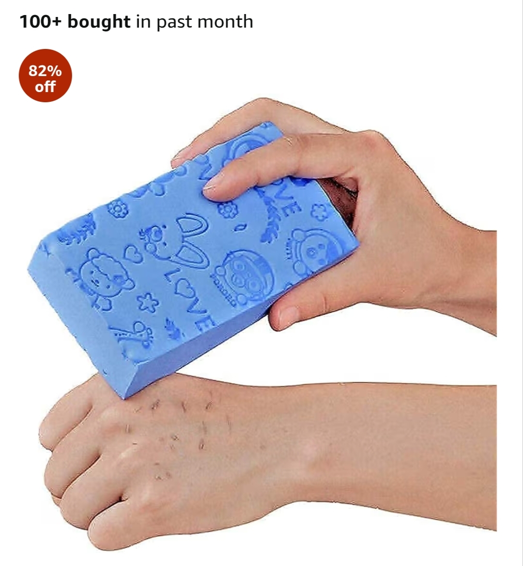 Ultra Soft Exfoliating Sponge – Japanese Spa Cellulite Massager (Multicolor)