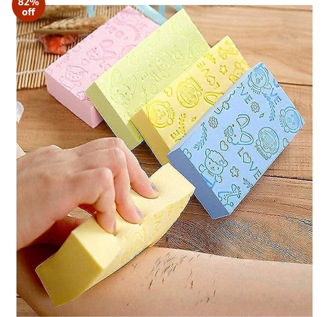 Ultra Soft Exfoliating Sponge – Japanese Spa Cellulite Massager (Multicolor)