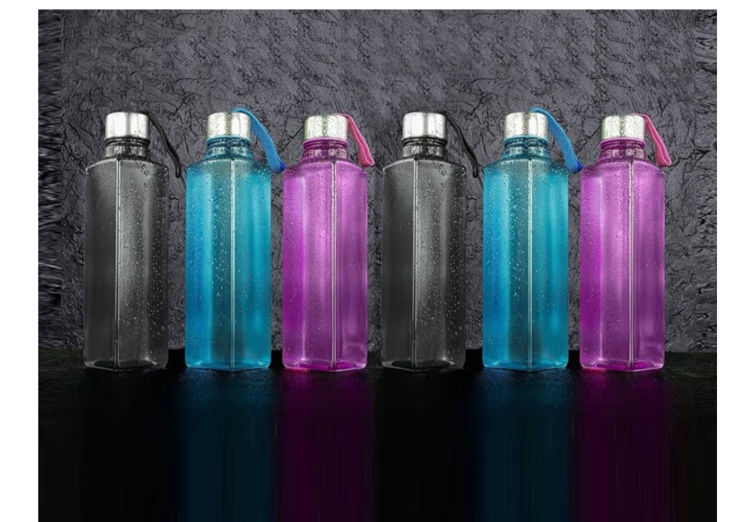 Giftora Unbreakable Square Shape Water Bottle – 1000ml (WB-9)