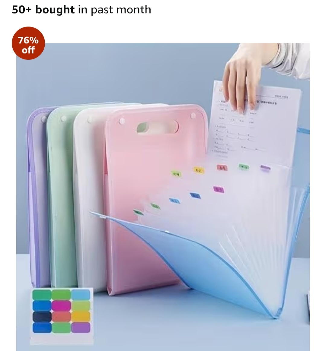 13 Layer A4 Expanding File Folder – Multi-Compartment Document Organizer