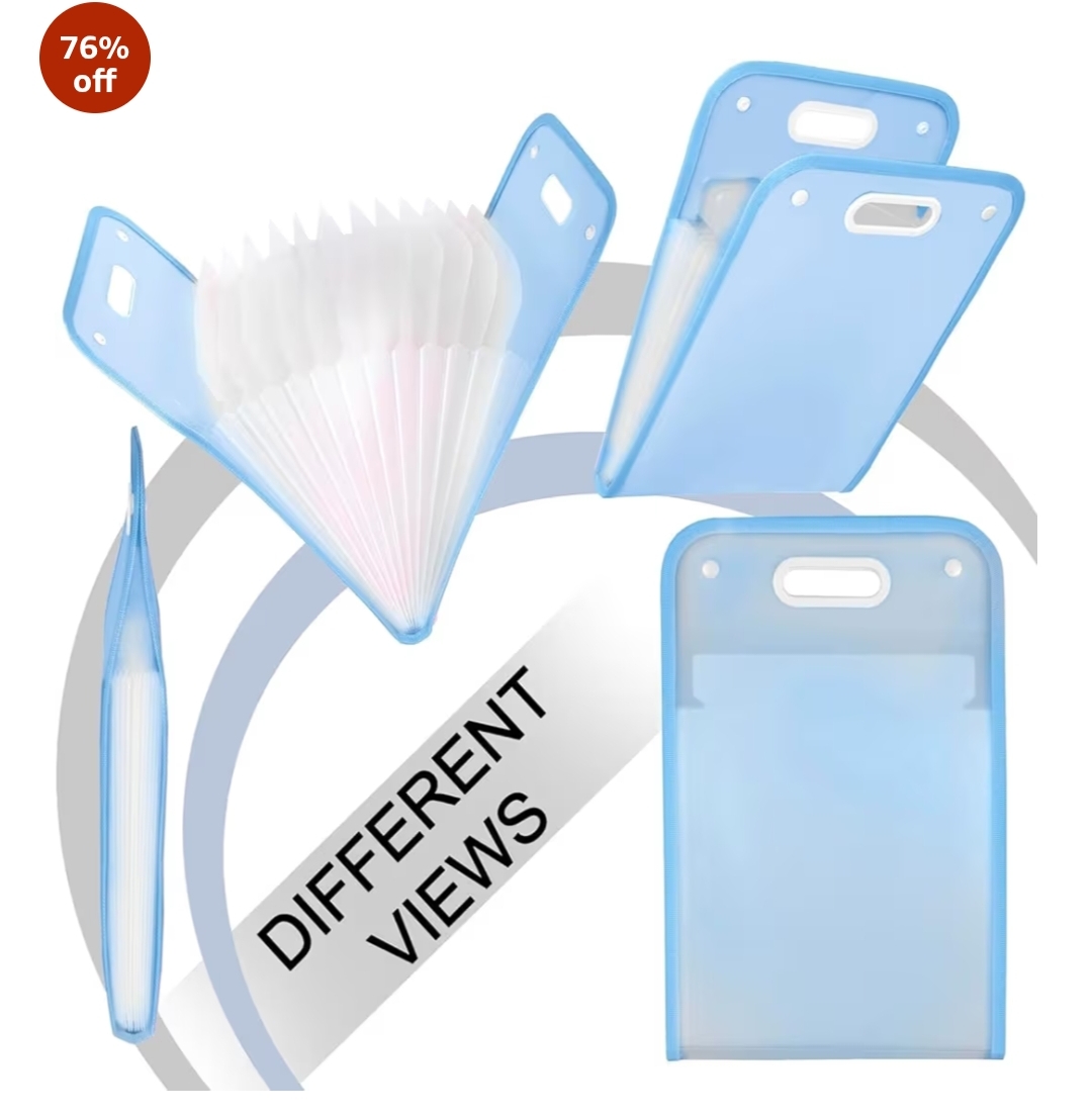 13 Layer A4 Expanding File Folder – Multi-Compartment Document Organizer