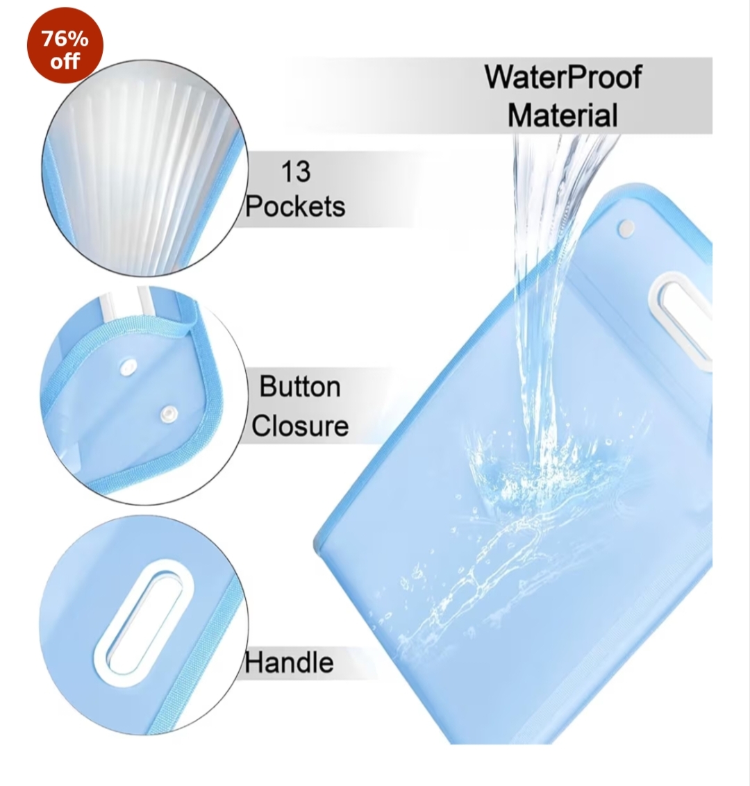 13 Layer A4 Expanding File Folder – Multi-Compartment Document Organizer