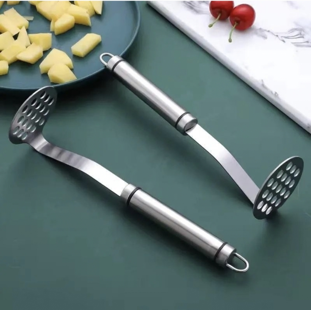Stainless Steel Pav Bhaji & Potato Masher with Anti-Slip Handle