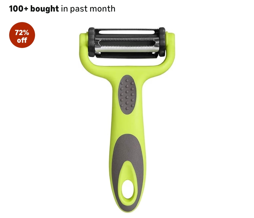 3-in-1 Vegetable Peeler | Stainless Steel Blade Fruit & Vegetable Peeler with Bottle Opener & Cutter | Multipurpose Kitchen Tool for Potato, Carrot, Cucumber & Fruits
